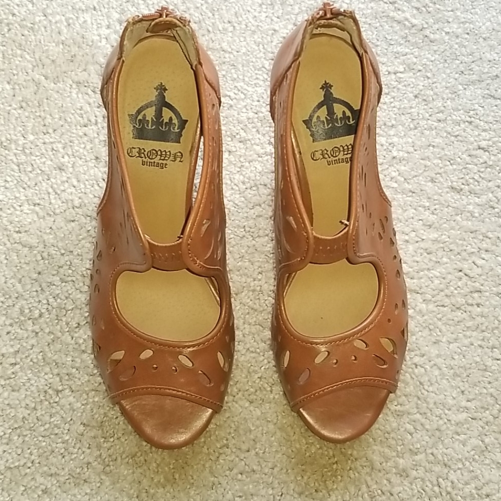 Vintage platform wedges